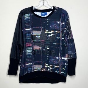 Adidas Trefoil Tokyo City Printed Pullover Sweater